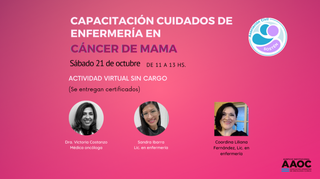 🔵 Capacitación para Cuidados de Enfermería en Cáncer de Mama ‼️